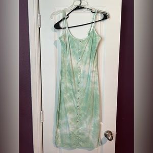 Tie-dye Bodycon Midi Dress